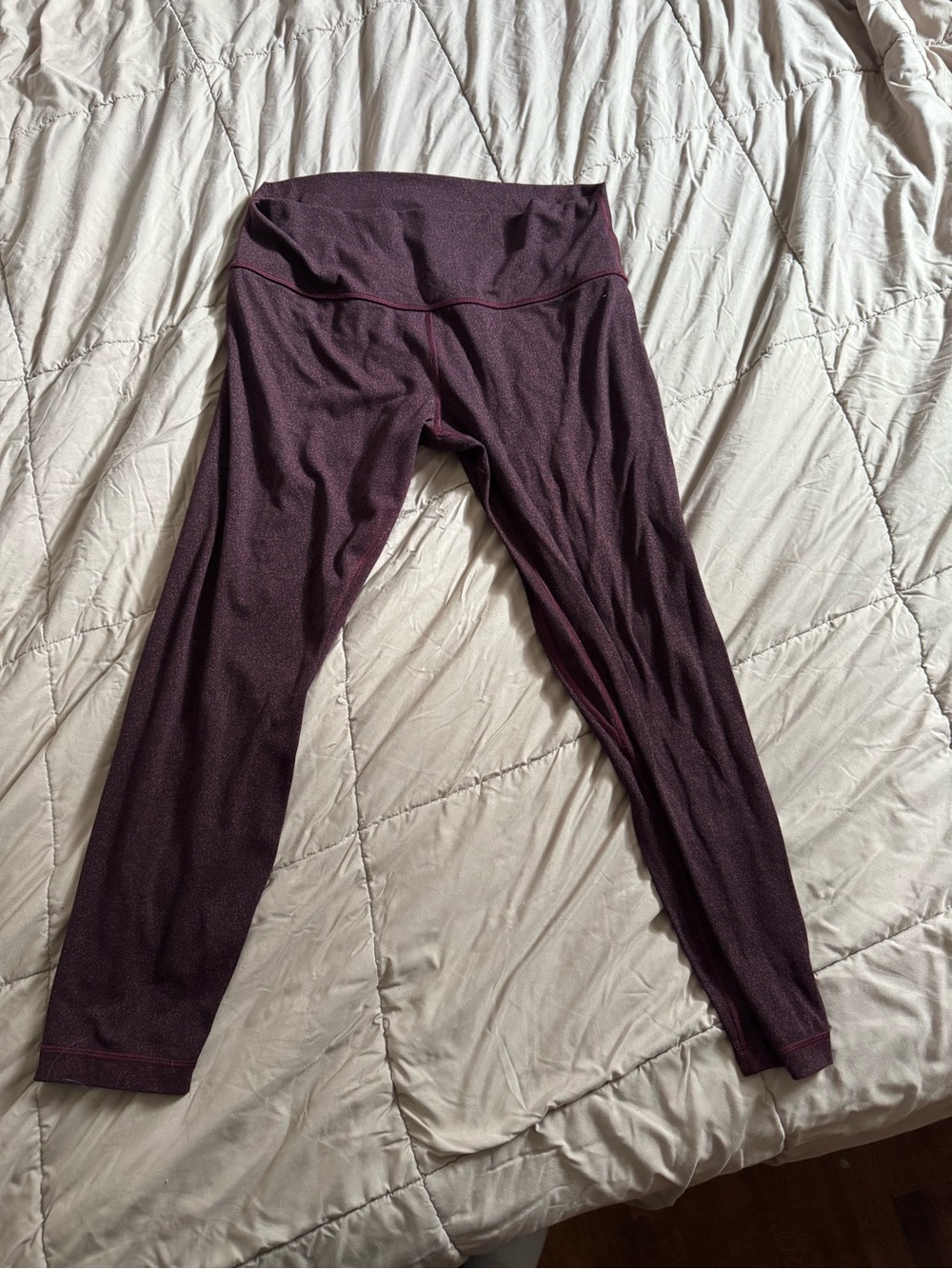 lululemon athletica Burgundy Cropped Leggings